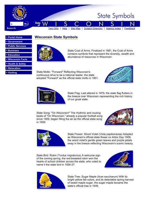 Wisconsin.gov - - State Symbols (1)