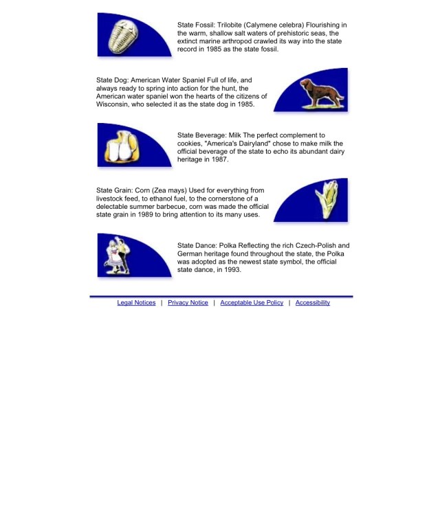 Wisconsin.gov - - State Symbols (3)