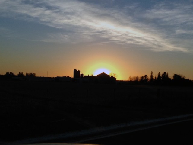 AWE Farm WINTER Sunset