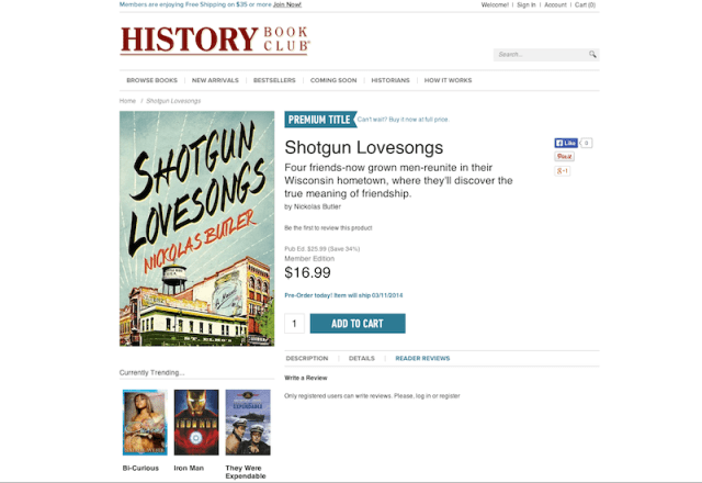 SHOTGUN History Book Club